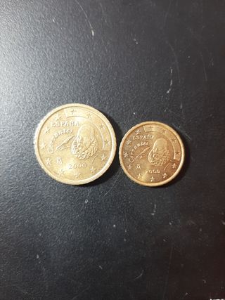 Dúo monedas año 2000 (10 y 20cent)