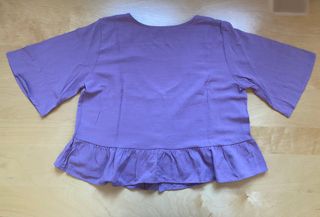 Camiseta lila Pull&Bear