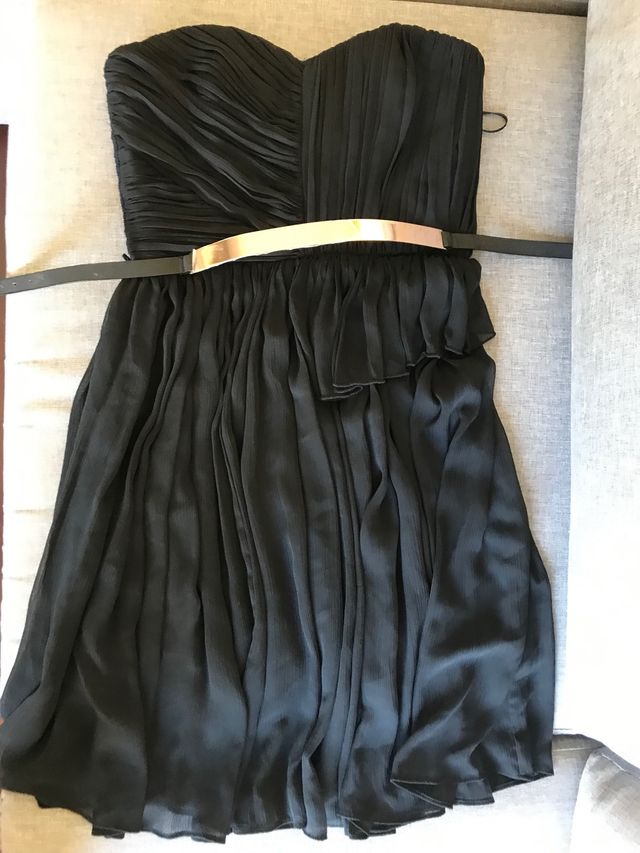 vestido negro coctel