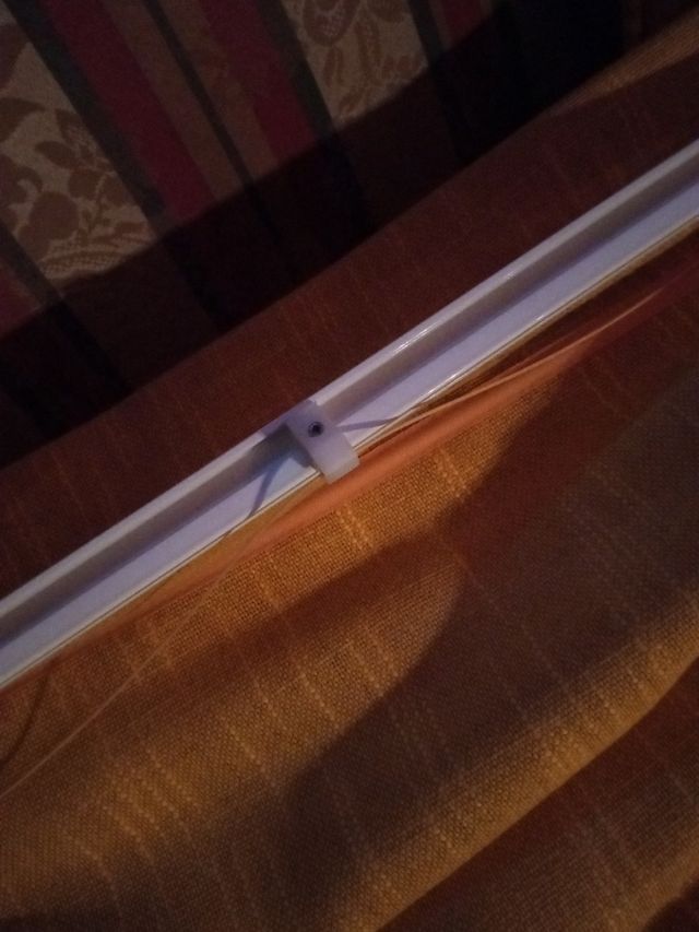 Precioso estor tela de saco mostaza