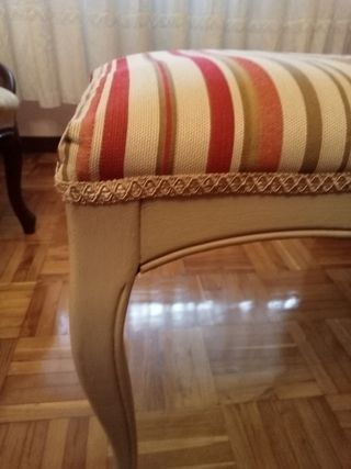 Banqueta antigua madera