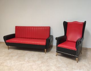 SOFA VINTAGE, SILLON ANTIGUO, DE LOS 60"