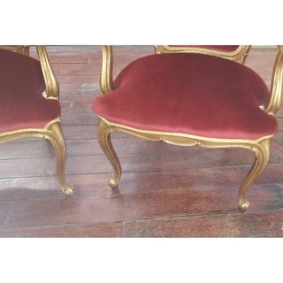 Sofá y Silla Antiguo. Francés Luis XVI