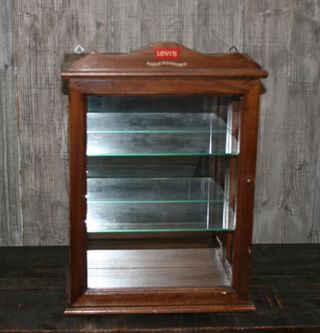VITRINA VINTAGE, VITRINA DE MADERA