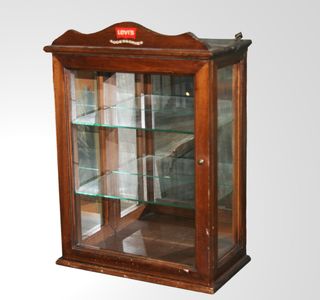 VITRINA VINTAGE, VITRINA DE MADERA
