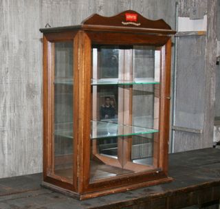 VITRINA VINTAGE, VITRINA DE MADERA