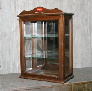 VITRINA VINTAGE, VITRINA DE MADERA