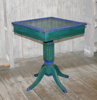 MESA ANTIGUA, VITRINA, EXPOSITOR VINTAGE