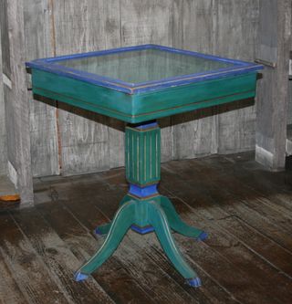 MESA ANTIGUA, VITRINA, EXPOSITOR VINTAGE