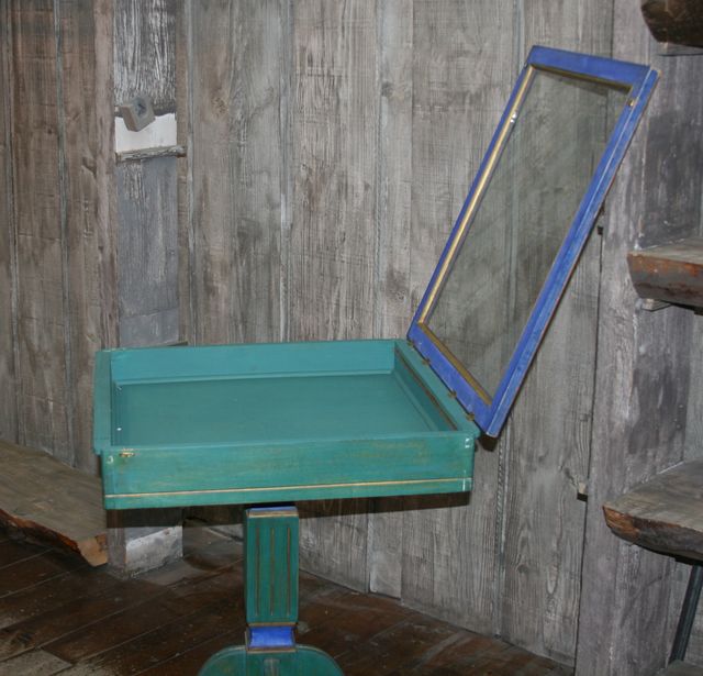 MESA ANTIGUA, VITRINA, EXPOSITOR VINTAGE