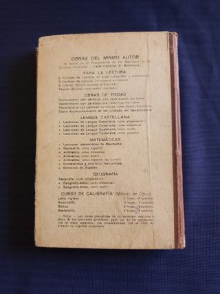 ANTIGUO LIBRO DE ARITMÉTICA DE BRUÑO (CURSO MEDIO)