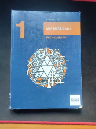 Libro Matemáticas 1°bachillerato
