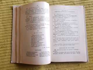 ANTIGUO LIBRO DE GRAMÁTICA ESPAÑOLA, SEGUNDO GRADO