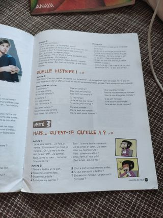 Libro texto francés 3 eso parachute