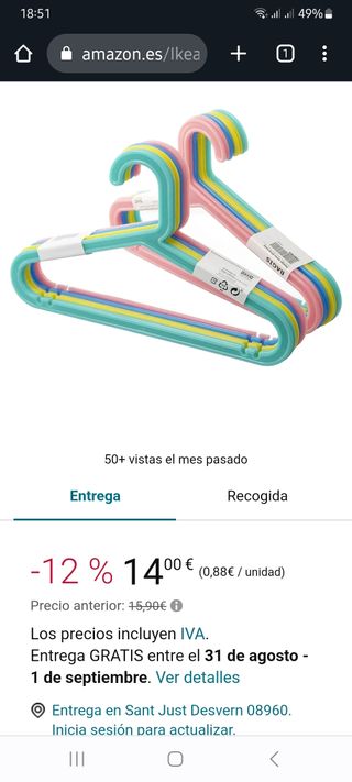 Perchas inclusivas armario niños, niñas, niñes.