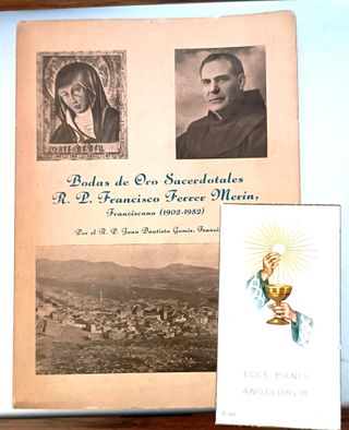 COCENTAINA. BODAS ORO FRANCISCO FERRER MARÍN. 1952
