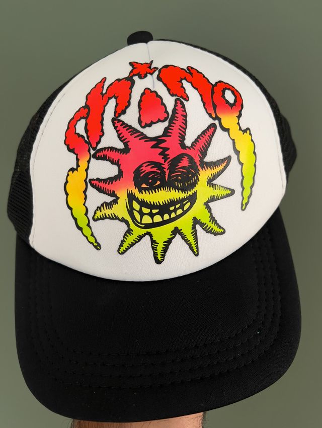 Cappellino shine skateboard nero nuovo mai usato