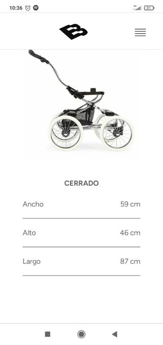 Cochecito Bebecar Clásico