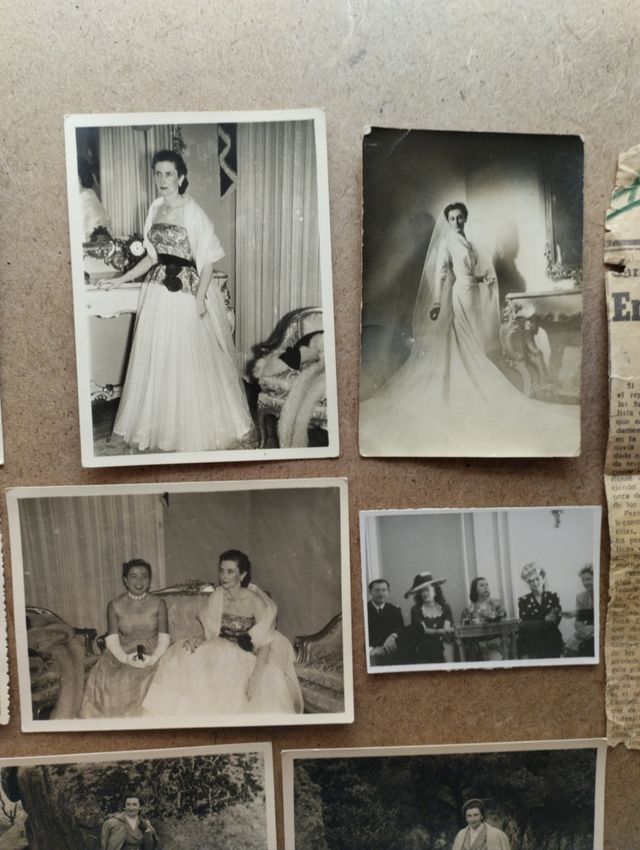 * Lote fotografías antiguas de mujer, años 50-60