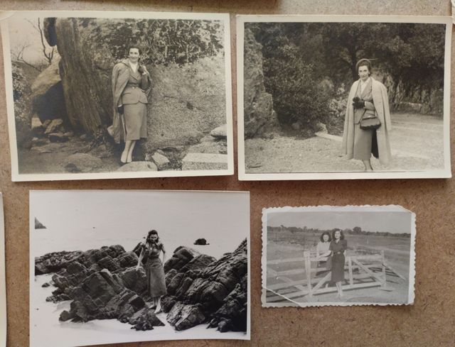 * Lote fotografías antiguas de mujer, años 50-60