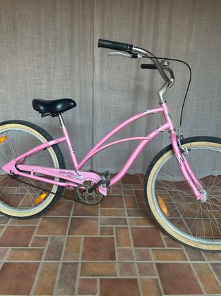 Bicicleta Electra Rosa