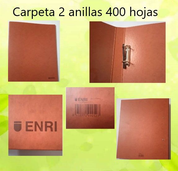 3 CARPETAS 2 ANILLAS 100-300-400 hojas