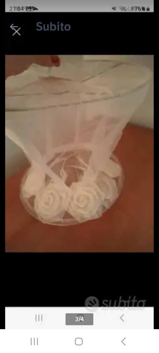 Lanterne nr 5 in tulle per balconi giard