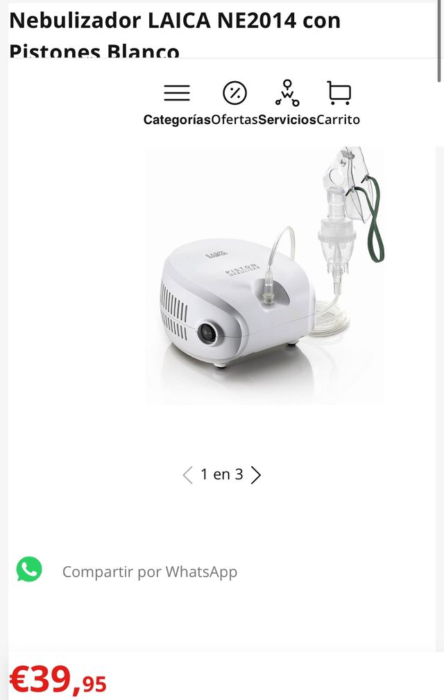 Nebulizador a pistón para aerosolterapia NE2014