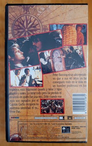 Vendo en VHS "HOOK (EL CAPITÁN GARFIO)".