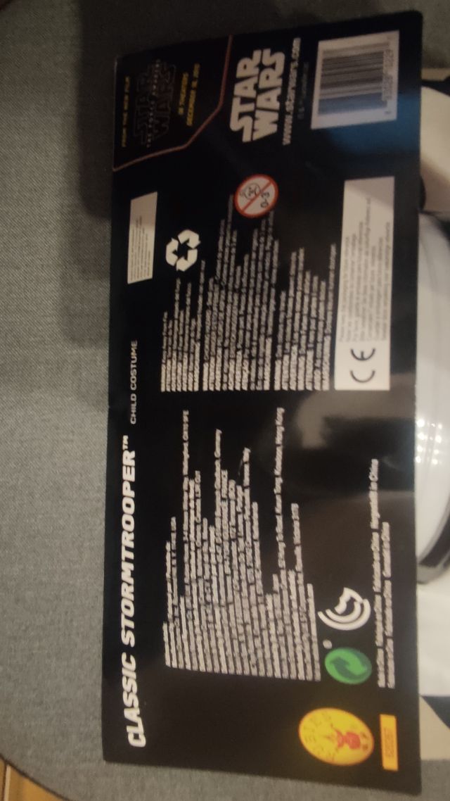 Disfraz Star Wars Stormtrooper. Talla 5-6.