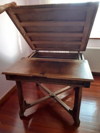 Mesa Madera comedor antigua extensible