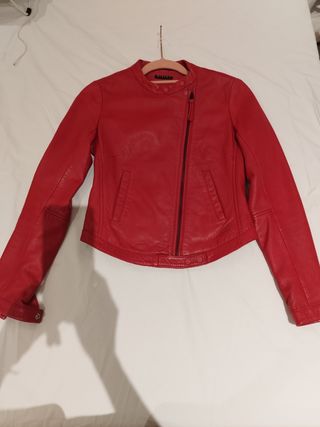 Chaqueta cuero Rojo Diesel