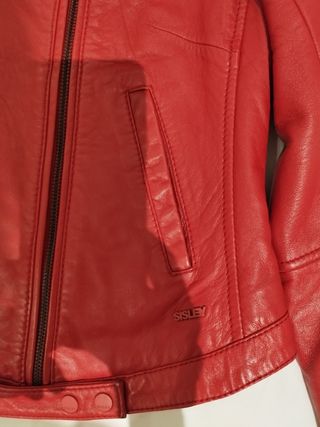 Chaqueta cuero Rojo Diesel
