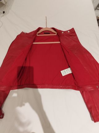 Chaqueta cuero Rojo Diesel