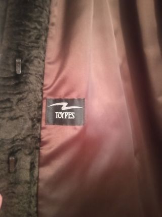 Abrigo imitación piel astracán