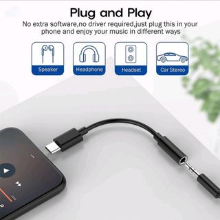 Adaptador cable auriculares tipo C a 3,5mm.Samsung