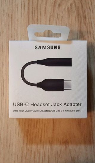 Adaptador cable auriculares tipo C a 3,5mm.Samsung
