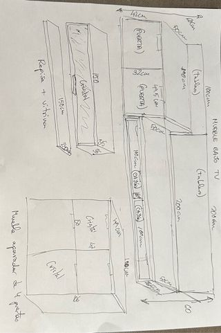 Muebles grises salón