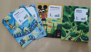 Libros de 1° primaria SM mates, lengua...