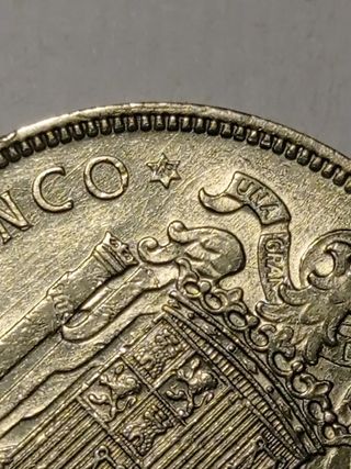 Moneda 5 pesetas 1949*49 Madrid Franco 