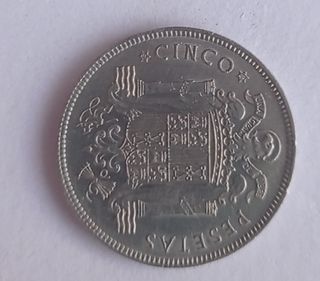 Moneda 5 pesetas 1949*49 Madrid Franco 