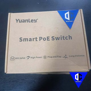 YuanLey 10 PoE Switch, 8 PoE+ Port 100Mbps, 2 Gbps