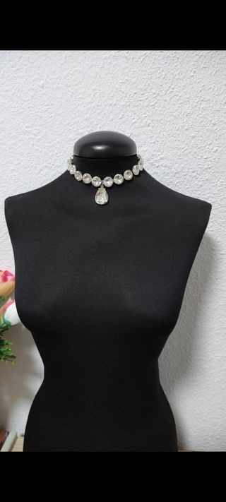 Collar gargantilla pendulo brillante