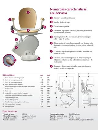 Silla salvaescaleras Acorn