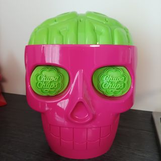 teschio cervello halloween chupa chups porta dolci