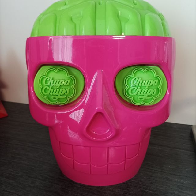 teschio cervello halloween chupa chups porta dolci