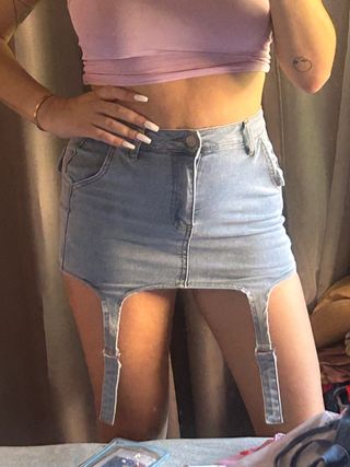falda vaquera corta