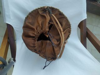 Bolso y sombrero playa.