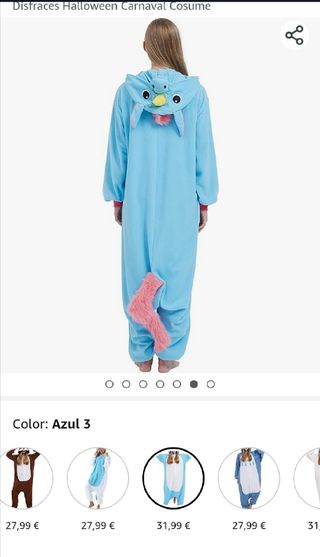 Disfraz pijama de unicornio