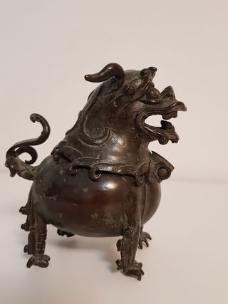 Perro leon foo incensario